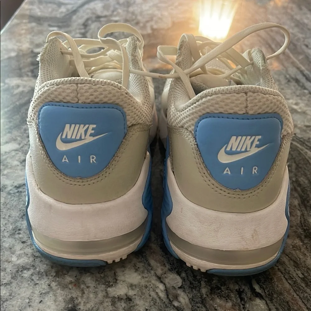 Nike Women’s Athletic Sneakers in Cream with Light Blue Accents